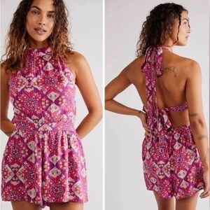 NWT Free People Halter Romper